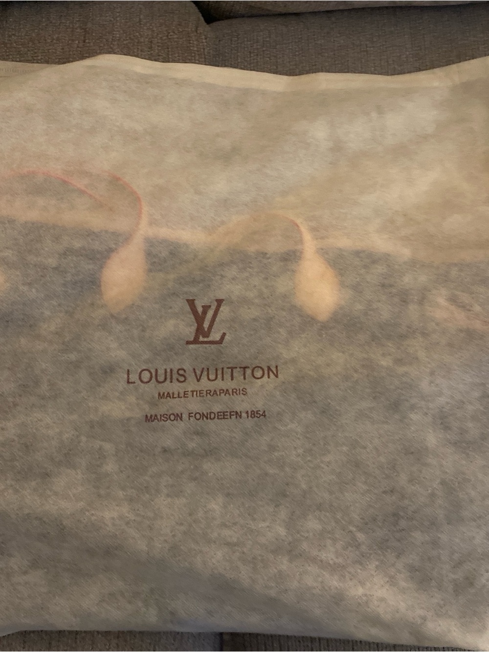 Large Monogram Canvas Tote in Brown/Beige in - Picture 7 of 9